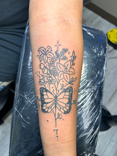 Explore name tattoo ideas for forearm, creative tattoo ideas in Little Rock, available at Catfish Jimmys Tattoo Shop