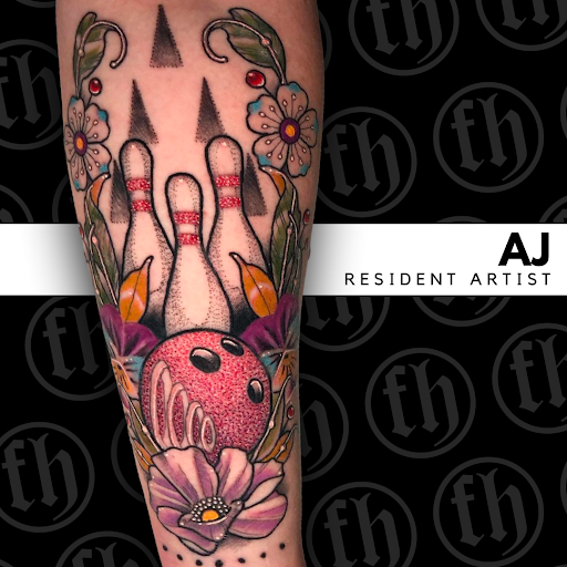 Explore heart tattoo ideas for men, creative tattoo ideas in Colorado Springs, available at Fallen Heroes Tattoo & Piercing (Colorado)