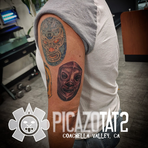 Explore art deco tattoo ideas, creative tattoo ideas in Palm Desert, available at Picazo Tattoo Studio