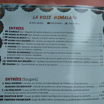 Restaurant népalais La Voie Himalaya à Lyon - menu / carte