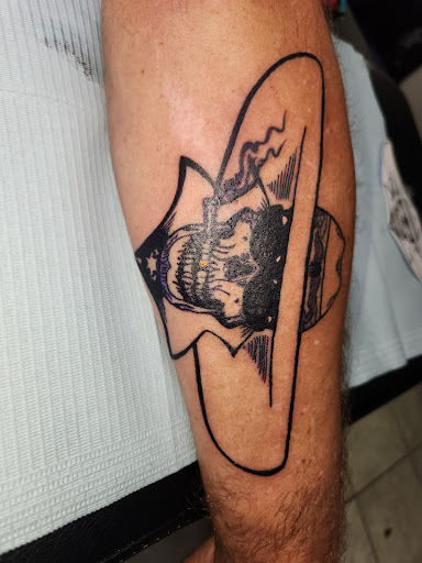 Explore aztec neck tattoo ideas, creative tattoo ideas in Daytona Beach, available at Studio 21 Tattoo & Piercings Daytona Beach