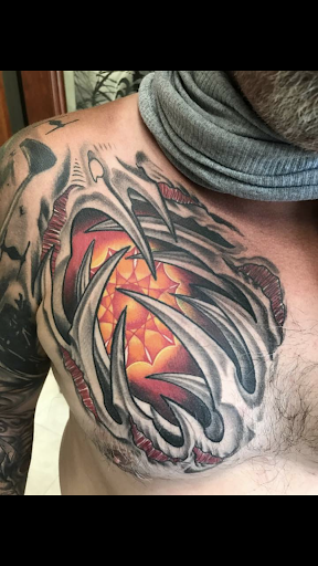 Explore tiki tattoo ideas, creative tattoo ideas in San Marcos, available at Locally Famous Tattoo