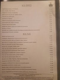Le Petit Bouillon Vavin à Paris menu