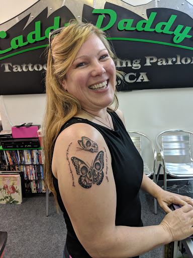 Explore grandkids tattoo ideas, creative tattoo ideas in Redding, available at Caddy Daddys