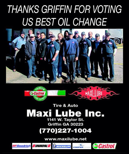 Tire Shop «Maxi-Lube Tire & Auto», reviews and photos, 1141 W Taylor St, Griffin, GA 30223, USA