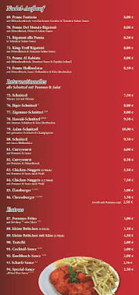 Carte du Pizza & Kebap-Haus à Cadenberge