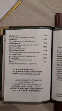 Ristorante Pizzeria Il Granchio à Sesto Fiorentino carte