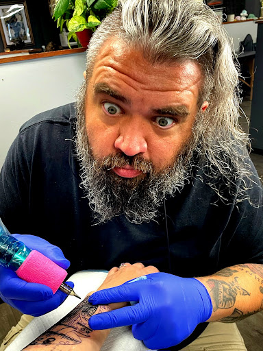 Explore love death and robots tattoo ideas, creative tattoo ideas in Buffalo, available at Josh Does Tattoos