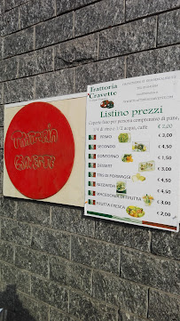 Menu / carte de Trattoria Cravette à Moncalieri