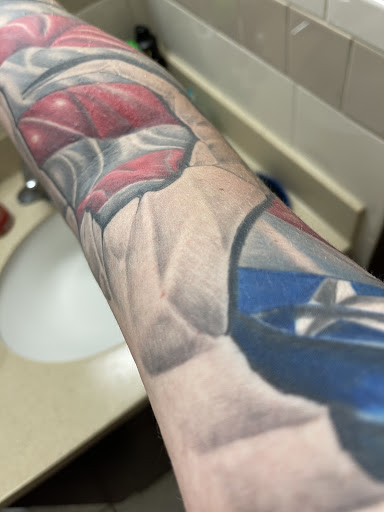Explore small shoulder tattoo ideas, creative tattoo ideas in Alexandria, available at Inked Up Tattoo in MacArthur