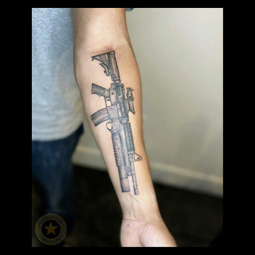 Explore left chest tattoo ideas, creative tattoo ideas in Miami, available at Miami Tattoo & Co Midtown