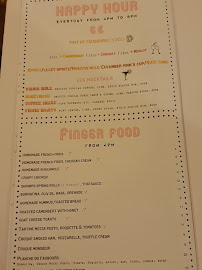 Restaurant français Faubourg 34 à Paris - menu / carte