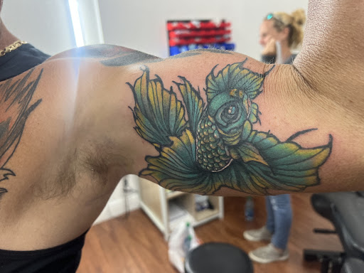 Explore japanese kanji tattoo ideas, creative tattoo ideas in Cocoa, available at Rorschach Tattoo Shop and Piercing Studio