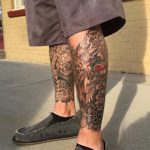 Explore lightning bug tattoo ideas, creative tattoo ideas in Dunn, available at Heart and Hammer Tattoo Co.