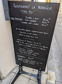 Carte du La Pergùla - Restaurant Arles à Arles