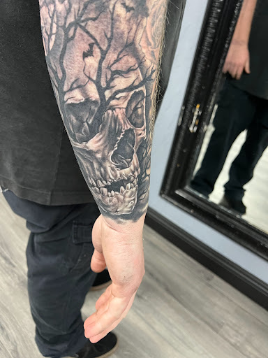 Explore gangster tattoo ideas, creative tattoo ideas in Pittsburg, available at Delta Art & Tattoo