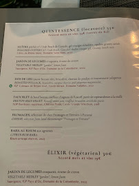 Menu du Restaurant L'Absinthe à Saint-Malo