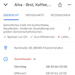 Photo n°1 de l'avis de Bee. fait le 16/08/2021 à 09:37 sur le  Aika - Brot, Kaffee, Wein und Wärme Friedrichshafen à Friedrichshafen