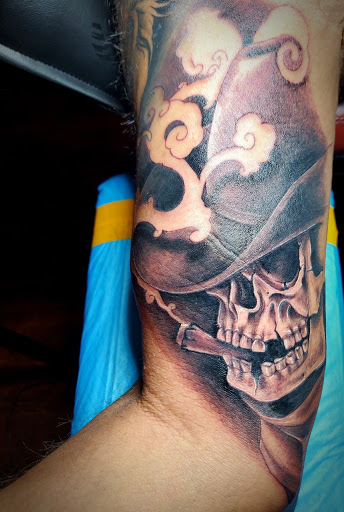 Explore farm tattoos ideas, creative tattoo ideas in Woodward, available at Paper Street Tattoo Company