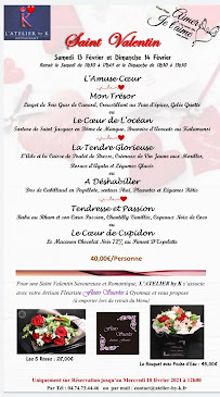 Restaurant Restaurant L'ATELIER by K à Brion - menu / carte