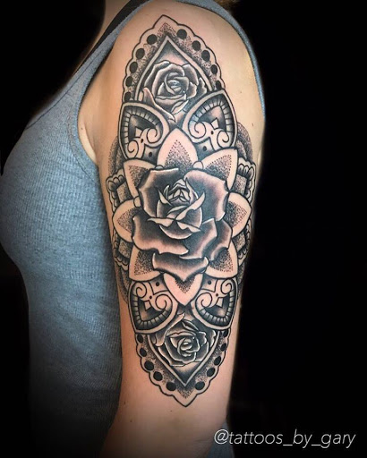 Explore rectangle tattoo ideas, creative tattoo ideas in Hampstead, available at Lost Soul Collective