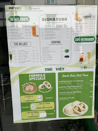 Restaurant vietnamien Thé Viet - Salon de bubble tea Vietnamien à Nancy (la carte)