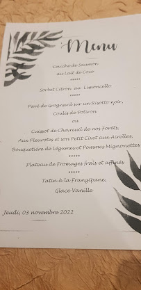 Hôtel Restaurant Muller à Niederbronn-les-Bains menu