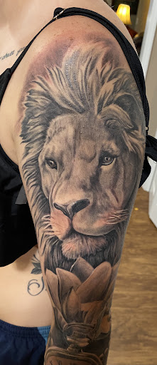 Explore chest piece tattoo ideas woman, creative tattoo ideas in Pembroke, available at Sovereign Ink, llc