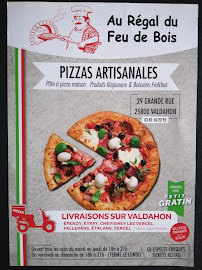 Pizzas à emporter Pizzeria Au Régal du Feu de Bois à Valdahon - menu / carte