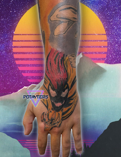 Explore tattoo ideas for a son's name, creative tattoo ideas in Palm Harbor, available at Angry Owl Tattoo and Piercing
