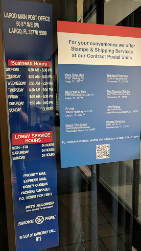 Post Office «United States Postal Service», reviews and photos, 50 8th Ave SW, Largo, FL 33770, USA