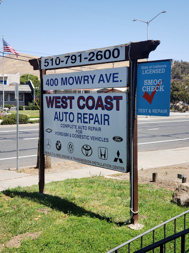 Auto Repair Shop «West Coast Auto Repair», reviews and photos, 400 Mowry Ave, Fremont, CA 94536, USA