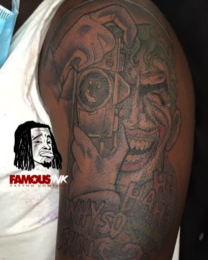 Explore mid arm tattoo ideas, creative tattoo ideas in Hammond, available at Famous Ink, Inc.