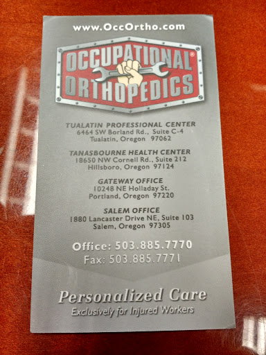 Occupational Orthopedics