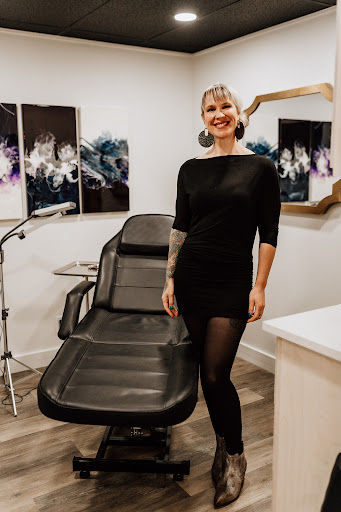 Explore grim reaper sleeve tattoo ideas, creative tattoo ideas in Eugene, available at Boho Cosmetic Tattoo