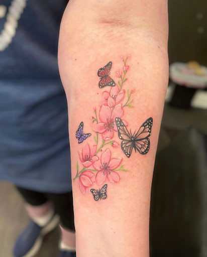 Explore tattoo ideas initials, creative tattoo ideas in Roseville, available at Sacred Arrow Studio