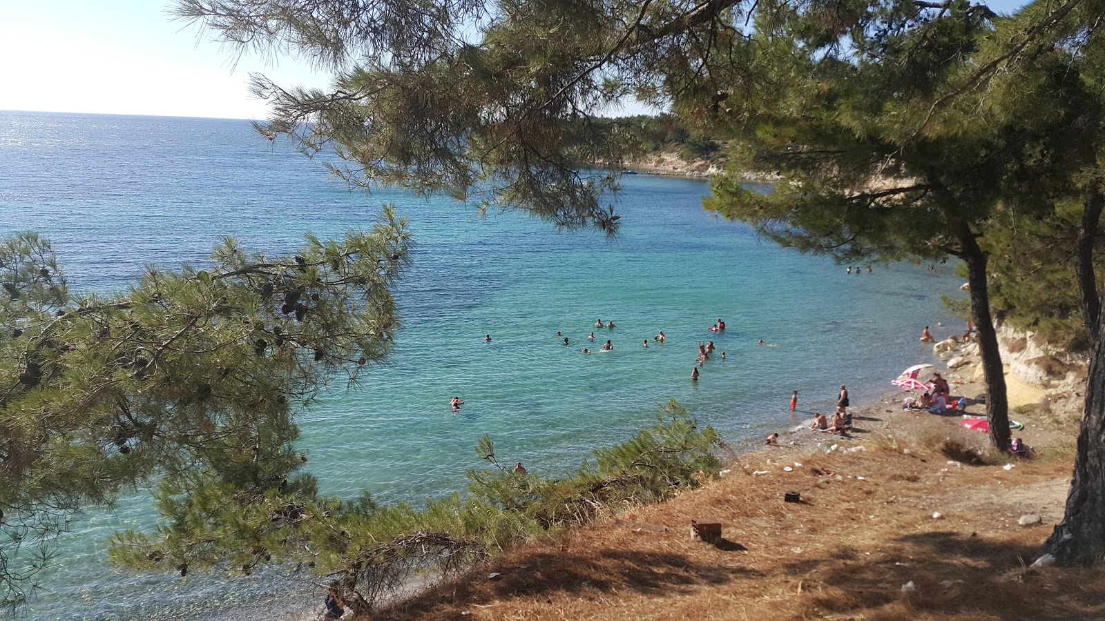 Taskapı Plajı'in fotoğrafı uçurumlarla desteklenmiş
