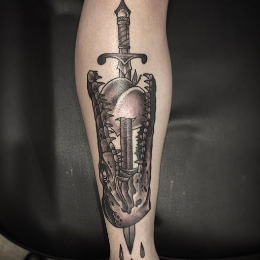 Explore dad and son tattoo ideas, creative tattoo ideas in Savannah, available at Riverside Tattoo Parlor