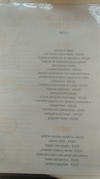 Antica Trattoria Ponte Guerro à Spilamberto menu
