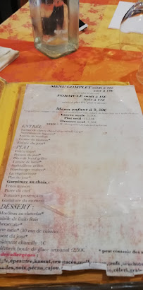 Restaurant français Au Coin D'Table à Blois (le menu)