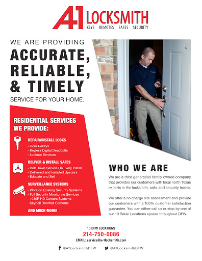 Locksmith «A-1 Locksmith - Dallas», reviews and photos, 2685 Walnut Hill Ln, Dallas, TX 75229, USA