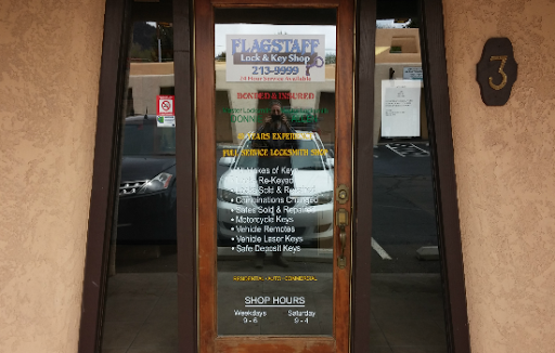 Locksmith «Flagstaff Lock & Key Shop Locksmith Services», reviews and photos, 2717 N Steves Blvd, Flagstaff, AZ 86004, USA