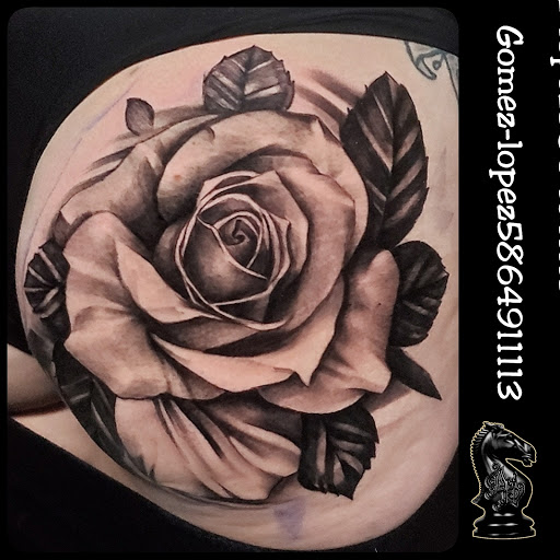 Explore crochet tattoo ideas, creative tattoo ideas in Warren, available at Dark Horse Tattoo Co. LLC.