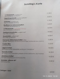 Menu du Gaststätte Zur Eisenbahn à Gochsheim