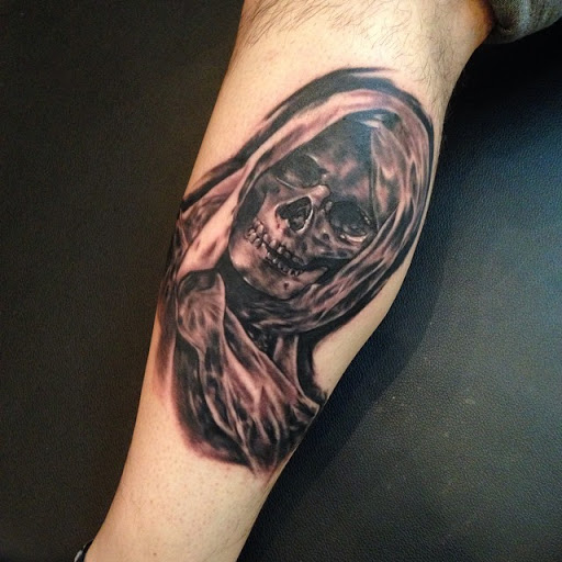 Explore fate tattoo ideas, creative tattoo ideas in Redwood City, available at Gods & Titans Tattoo