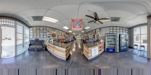 Explore t rex tattoo ideas, creative tattoo ideas in Stockton, available at Tall Tales Tattoo