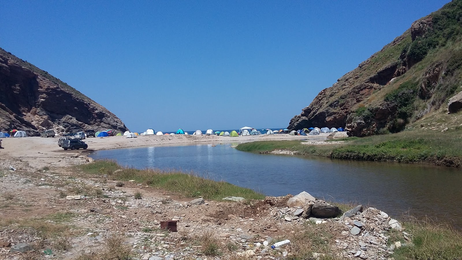 Foto de Agios Dimitrios beach ubicado en área natural