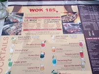 Menu / carte de WOK 185 à Gravigny
