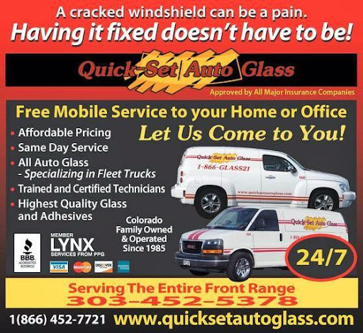 Auto Glass Shop «Quick-Set Auto Glass», reviews and photos, 10655 E 120th Ct, Henderson, CO 80640, USA