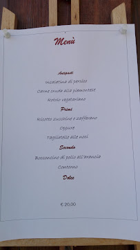 Ristorante Trattoria La Turina à San Germano Chisone carte